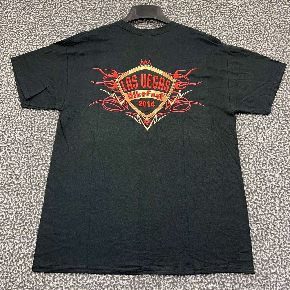 Vintage Las Vegas Bike Fest Shirt Men Large Gildan Short‎ Sleeve Deadstock New